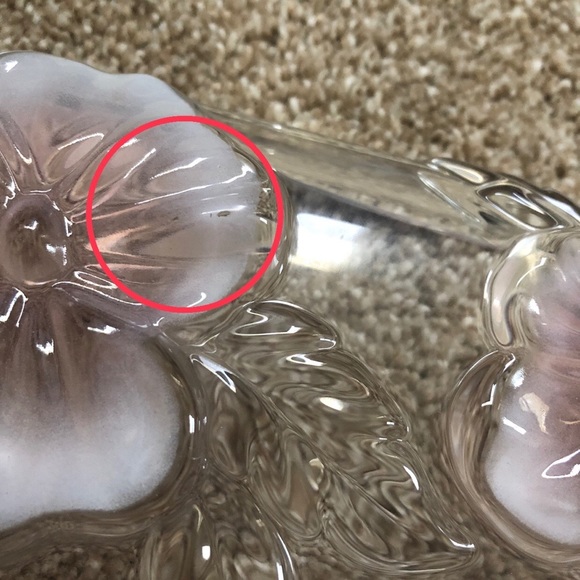 Studio Nova Frosted White Pink Flowered Serving Tray - Picture 11 of 12